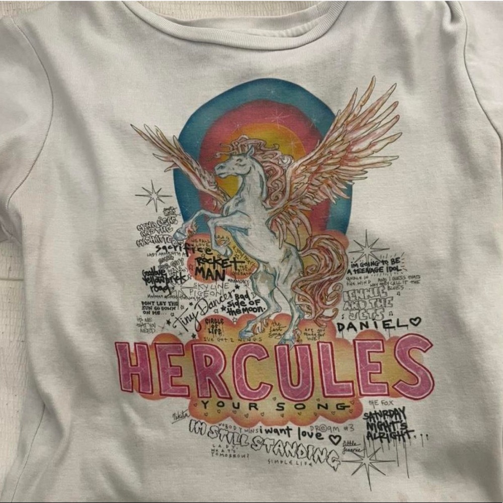 elton john hercules shirt RARE